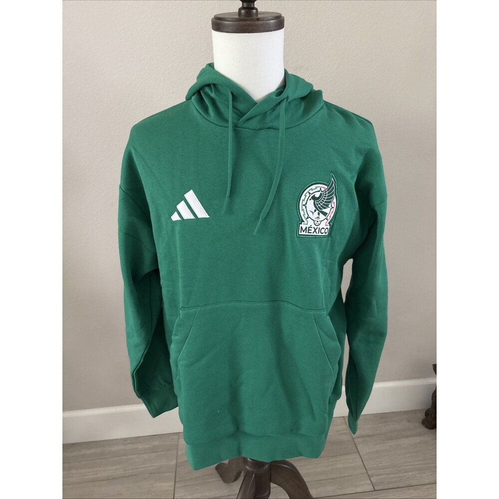 Adidas Mexico Soccer World Cup Hoodie Pullover Sweatshirt Men’s Size M Green